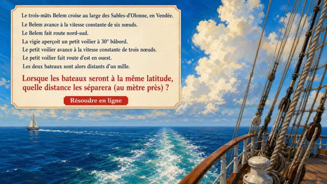La croisière s'amuse : distance entre deux bateaux | Tangente