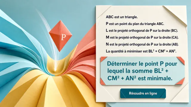 Une somme à minimiser | Tangente
