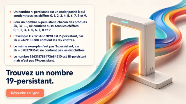 Les nombres persistants — Trouver un 19-persistant | Tangente