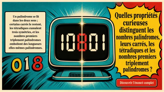 Propriétés curieuses des nombres palindromes | Tangente