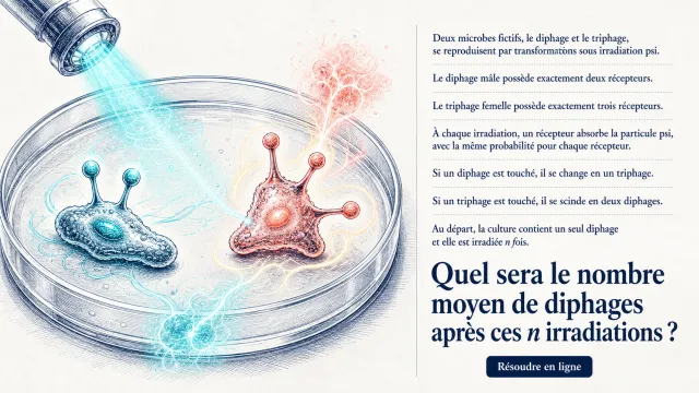 Problème : diphages et triphages | Tangente