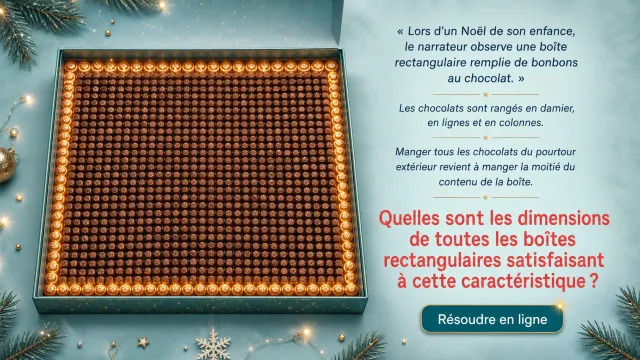 La boîte de bonbons au chocolat de Noël | Tangente