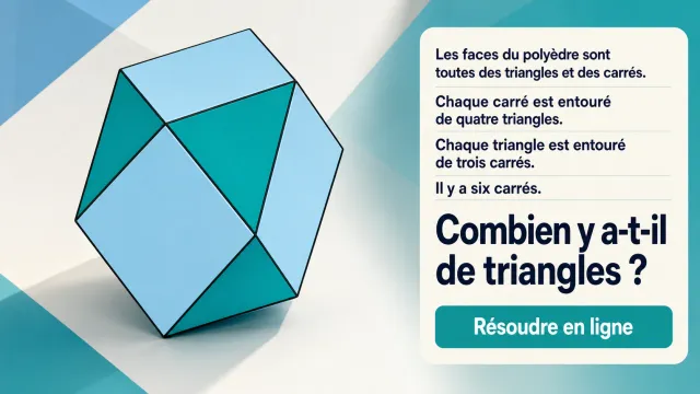 Cuboctaèdre : combien de triangles dans ce polyèdre ? | Tangente