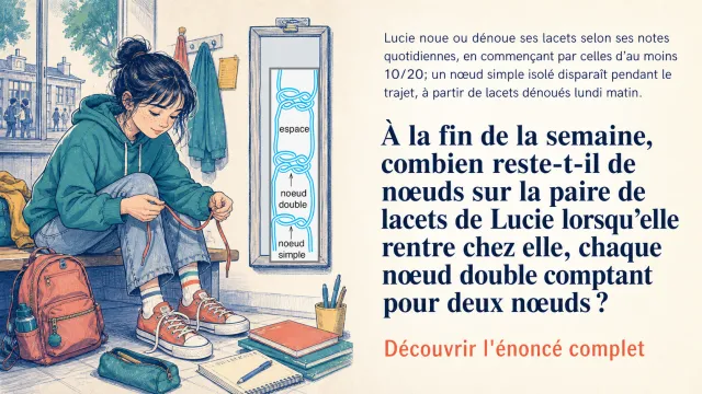 Les lacets de Lucie : problème de nœuds | Tangente