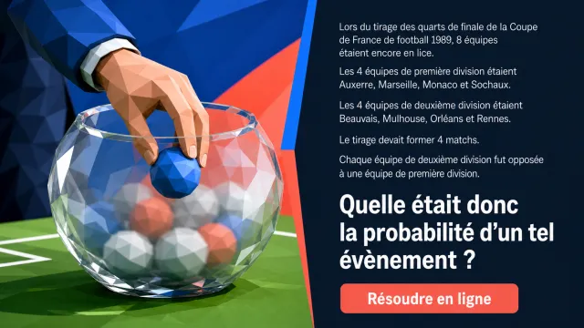 Coupe de France 1989 : probabilite du tirage | Tangente