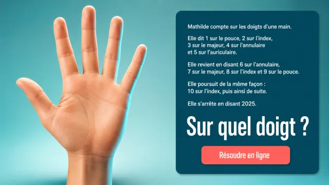 Un sacre compte : compter jusqu'a 2025 sur les doigts | Tangente