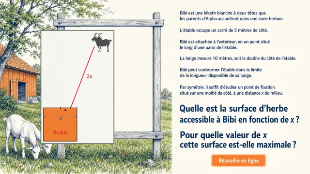 Bibi la biketh : aire maximale de broutage | Tangente