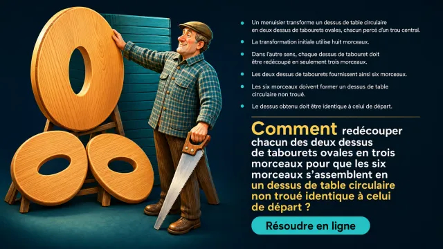 Problème : une vieille scie rénovée en découpage | Tangente