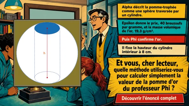 La pomme d'or du professeur Phi – Volume | Tangente