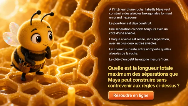 Le problème de Maya : alvéoles hexagonales | Tangente