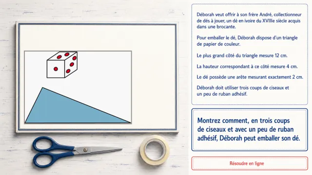 Emballage economique d'un de a jouer | Tangente