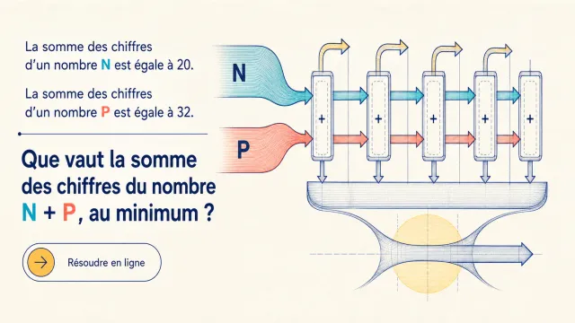 Somme des chiffres minimale | Tangente
