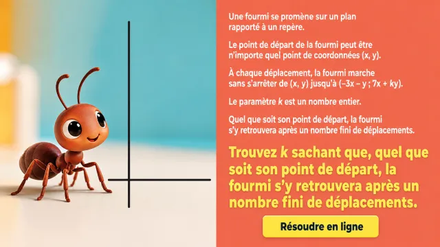 La fourmi balladeuse : algèbre et suites | Tangente