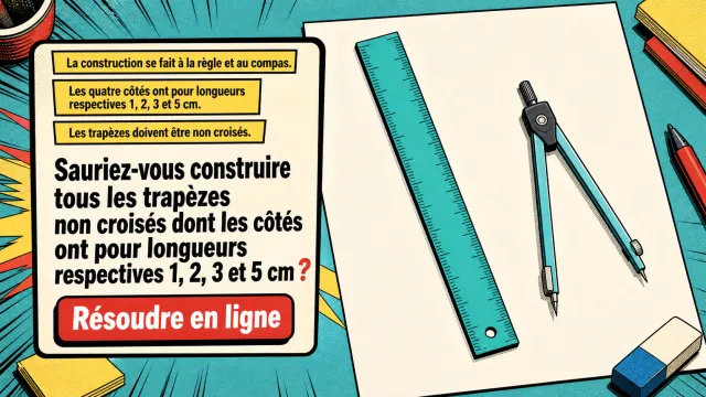 À vos règles et compas : construire des trapèzes | Tangente