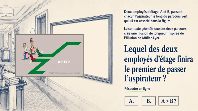 Illusion de Müller-Lyer : géométrie trompeuse