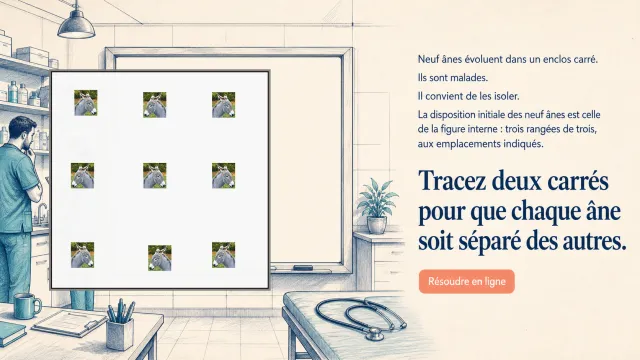 Problème : les neuf ânes | Tangente