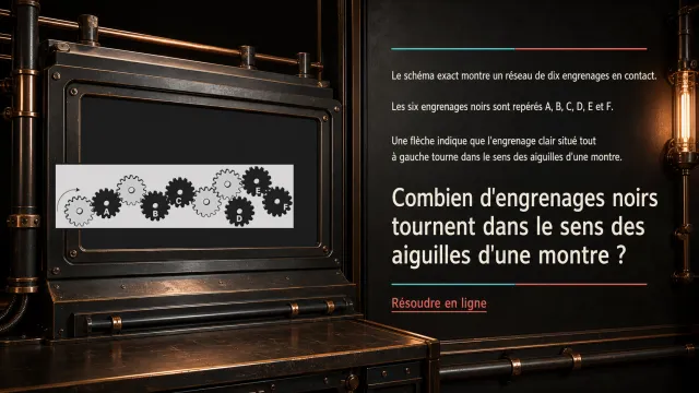 Engrenages (2) : combien tournent dans le sens horaire ?