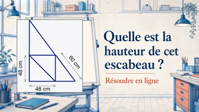 L'escabeau : problème de géométrie et de mesure | Tangente