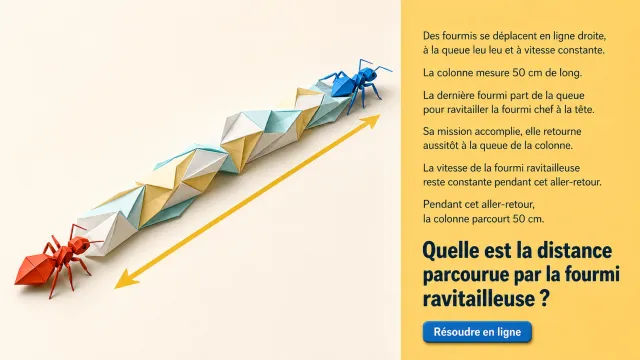 À la queue leu leu : problème de fourmis | Tangente