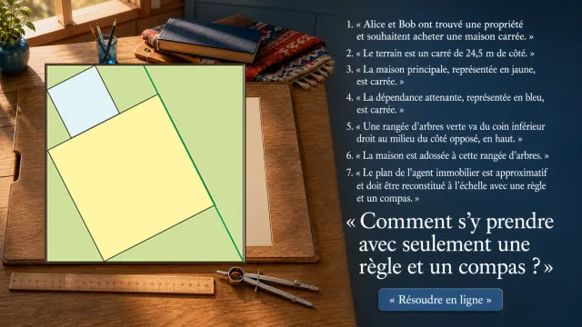 Projet de maison carrée : problème géométrique | Tangente