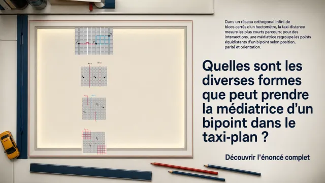 Médiatrices dans le taxi-plan — Problème de maths | Tangente