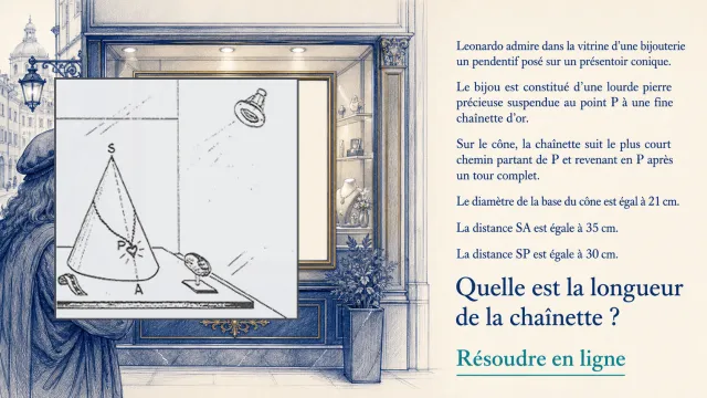 C'est pas du toc : la chaînette sur un cône | Tangente