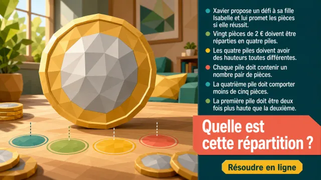 Garder la face : un défi avec des pièces | Tangente