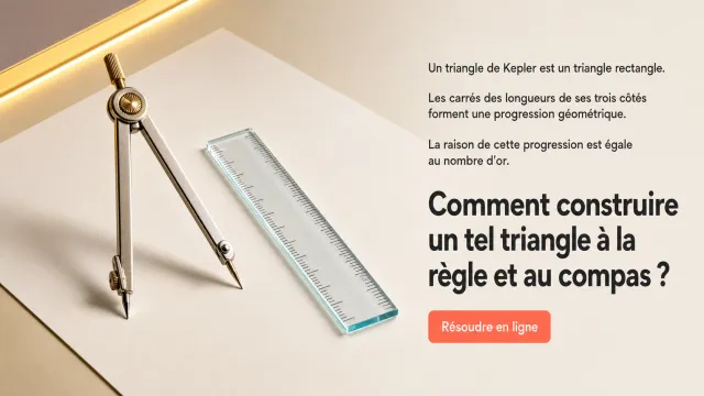 Un triangle de Kepler | Tangente