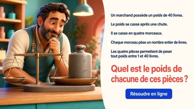 Le poids brisé : 40 livres en quatre morceaux | Tangente