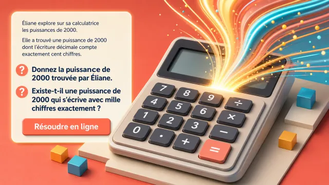C'est puissant : défi sur les puissances de 2000 | Tangente