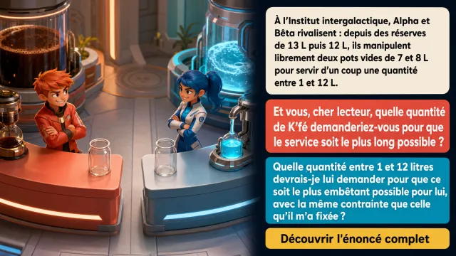 K'fé ou jus d'eau : nouvelle math | Tangente