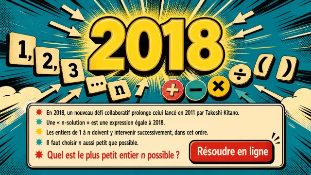 Le défi 2018 de Takeshi Kitano - Défi maths | Tangente