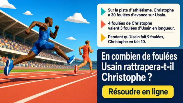 Problème : les foulées d'Usain Bolt | Tangente