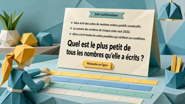 Entiers consécutifs dont la somme est 2022 : trouver le plus petit nombre