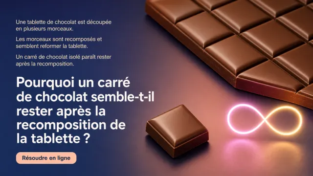 La tablette de chocolat infinie : paradoxe | Tangente