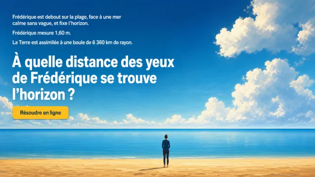 Ligne d'horizon : a quelle distance est-elle ? | Tangente