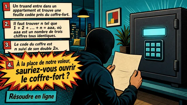Le code du coffre-fort : défi arithmétique | Tangente