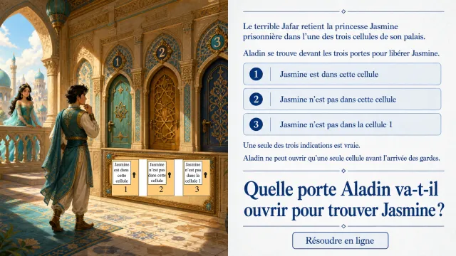 Le rapt de Jasmine — Énigme de logique | Tangente