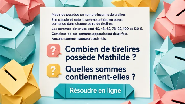 Les tirelires - Problème de maths | Tangente