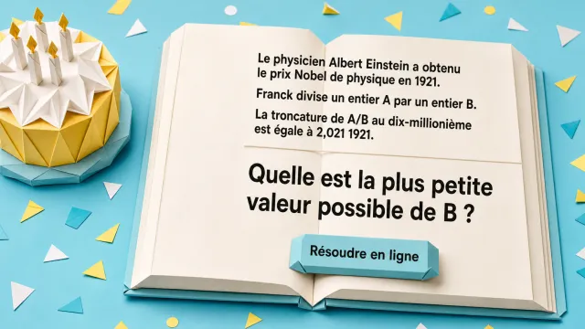 Un anniversaire pour Albert : la fraction de 2,0211921 | Tangente