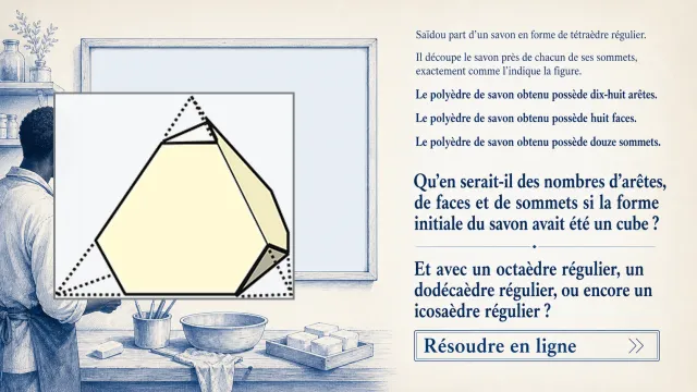 Quel savon ! Polyèdres tronqués et formule d'Euler | Tangente
