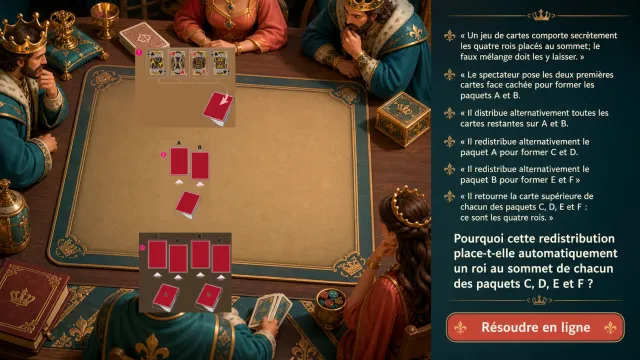 Les rois combinards : un tour de cartes mathématique | Tangente