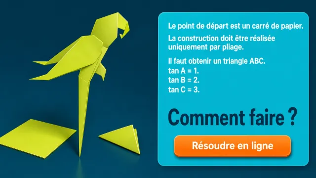 ♦♦ Un pliage pour des tangentes