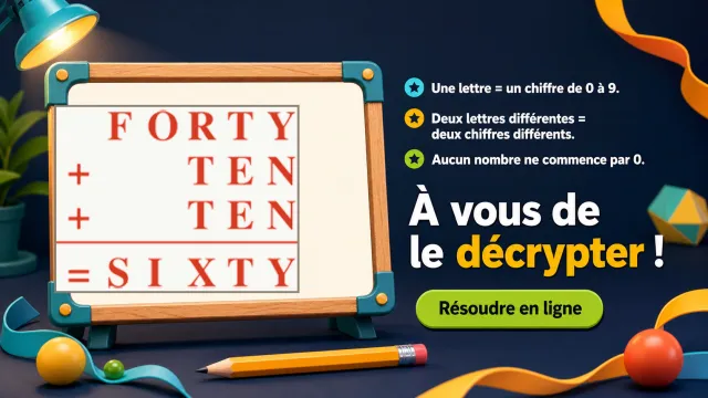 Cryptarithme du Dr Matrix : déchiffrez l'opération | Tangente