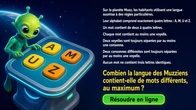 La planète Muzz : dénombrement et combinatoire | Tangente