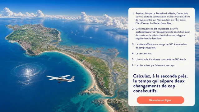 Un rond sur l'eau : arc de cercle en navigation | Tangente