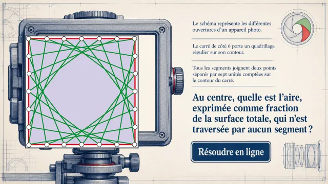 Autofocus : aire dans un quadrillage carré | Tangente