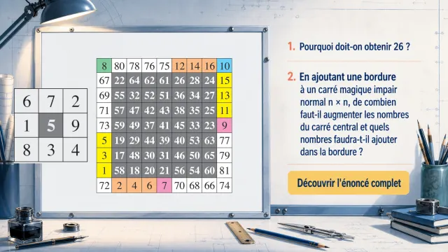 Les carres magiques d'Abu l-Wafa | Tangente