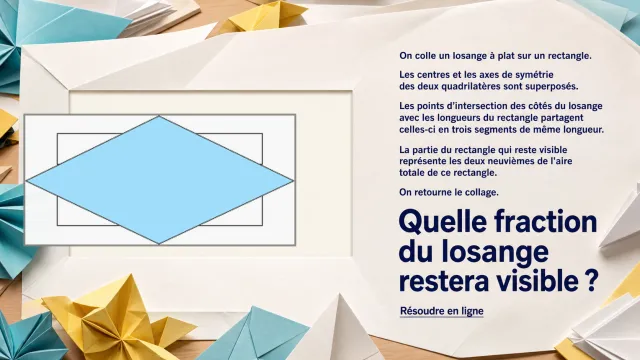 Un losange sur un rectangle - Problème de maths | Tangente
