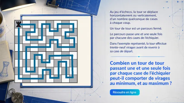 Un tour de tour : parcours fermé sur l'échiquier | Tangente